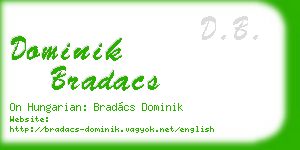 dominik bradacs business card
